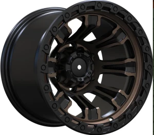 Matte Black & Bronze Off-Road Alloy Wheel