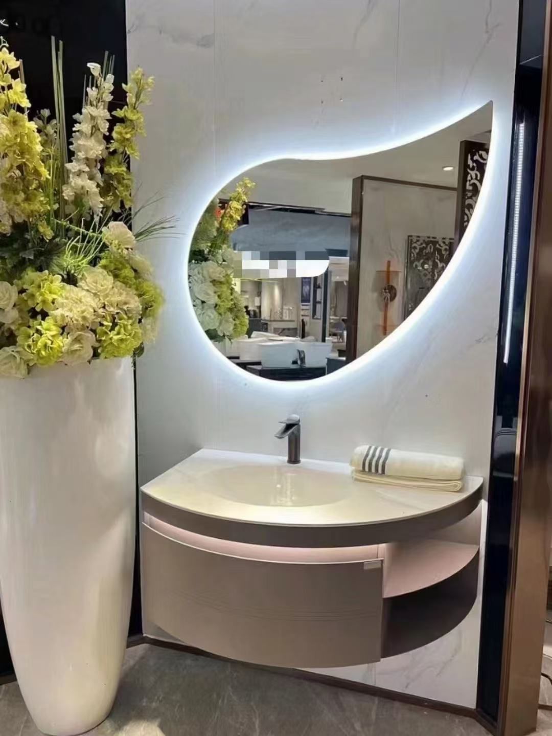 Buy Customized Bathroom Smart Mirror With Led Light Hotel Bathroom Wall ...