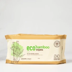 Biodegradable Bamboo Baby Wipes Compostable Free Fragrance For Sensetive Skin
