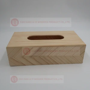 Wooden  tissue box