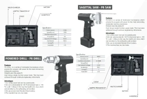 POWERED DRILL and SAGITTAL SAW