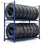 Customized heavy duty steel tire racks for 4S stores or warehouses