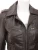 Import Ladies Chocolate Brown Biker Leather Jacket from Canada