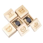 Factory Wholesale Wooden Watch Storage Box Unfinished Pine Wood Watch Packaging Box