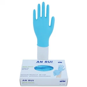 EN455 standard nitrile examination gloves powder free manufacturer