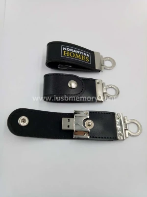 SL-002 black 4gb 8gb PU leather usb memory stick for real estate