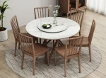 New Chinese round solid wood dining table