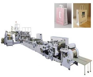 Fully Automatic Sheet Feeding Square Bottom Shoe Clothes China Manufacture Paper Bag Making Machine