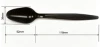 Disposable Black Plastic Spoon – PS Heavy Duty Food Grade Spoon