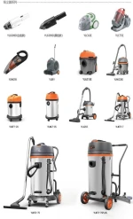various vacuum cleaning equipment