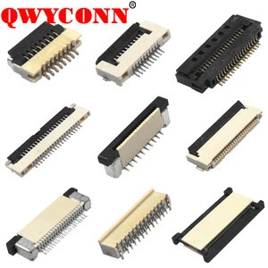 0.5mm/ 0.8mm/ 1.0mm Pitch SMT ZIF DIP Wire to Board Flat cable connector FPC connector terminal