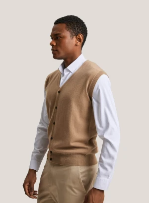 Elevate Your Style with Cashmere Sleeveless Men Sweaters
