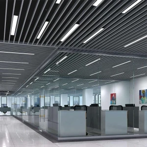 Height 75mm LED Light Linear Ceiling