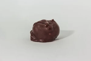 Sugarless chocolate covered prune with milk caramel filling. Bag x 1 unit. (25 grams)