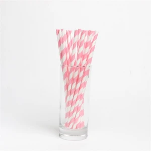 Factory Manufacture Disposable Paper Starws Eco Paper Straw Biodegradable Drinking Straws Kids