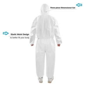 Cheap disposable protective clothing with non-woven fabric coveralls