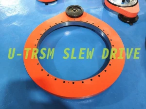 large size 33" slew drive slewing drive S-II-O-0841 can replace geared slewing ring slewing bearing