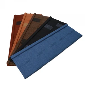 Stone-coated steel roofing pros and cons Metal roof Tile stone coated roofing sheet
