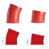 Factory Customize ductile iron grooved elbows, radius tee 90/45 degree elbow