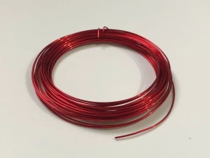 Red Artistic Wire Tarnish Resistant Silver Plated Red Color Craft Wire