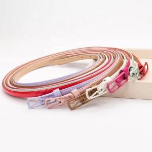 1 Inch Custom Alloy Buckles Fashion Luxury Women Jeans Pu Leather Belt With Pin