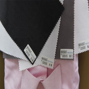 100 cotton woven fusible interlining fabric shirt&#39;s shirt collar woven interlining