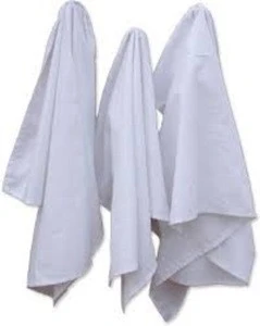 100% Organic cotton Gots Certified plain white tea towel blank white tea towel