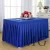 Import 100% Polyester Pleated Cheap Restaurant Wedding Banquet Cake Table Skirt from China