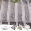 100% polyester soft two way stretch striped jacquard mesh fabric for wedding dress