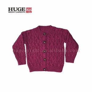 100% Soft Merino Wool Comfortable Baby Crochet Sweater