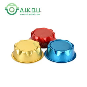 100ml/4oz Colored oven safe cupcake/pie/bread maker disposable baking trays