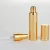 Import 10ml shiny UV gold silver glass spray perfume  bottle,electroplating essential oil glass vial with silver strip from China