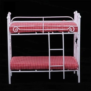 1/12 Scale Doll House Furniture Miniature Bunk Bed Bedroom Kids Collection Toy