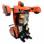 1:14 big led 2.4g gesture sensing electric deform transform radio sport cars remote control deformation vehicle robot toy car rc