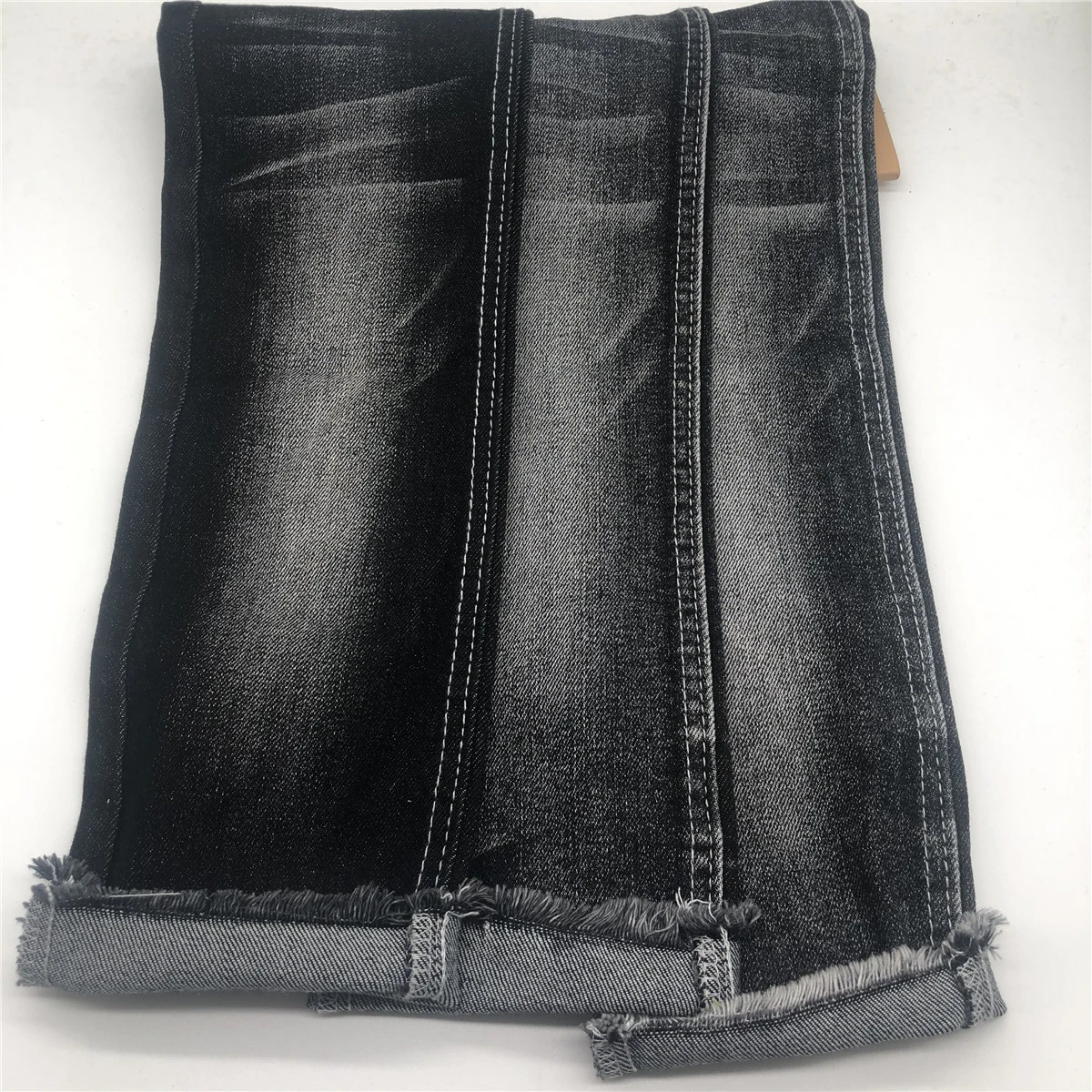 11.5oz black  cotton polyester viscose elastane  denim fabric jeans  twill fabric