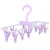 Import 12 Pegs Cheap Price Laundry Underwear Sock Plastic Clothes Hanger Dryer Children Hangers from China