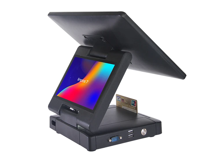 12.5 inch all in one Android POS system with Full HD 1080P Display dual screen touch cash register