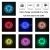 Import 1.2V  8 LED Color Changing Stainless Steel Solar Garden Ground Pathway Buried Disk light from China
