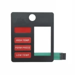 1*3 butons labels membrane switch folding fans for Mini automatic screen printing machine