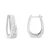 Import 14K White Gold 1/4ct Diamond Hoop Earrings (I-J, I2-I3) from USA