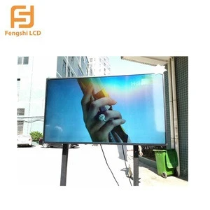 1500nits 55&quot; Window Display high color 4K 16:9 low power consumption 160W tv screen with menu board lcd outdoor tv
