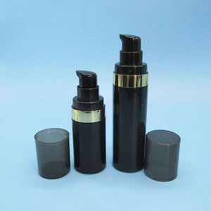 15ml Black Cosmetic Bottle Packaging for Face Cosmetic Cream