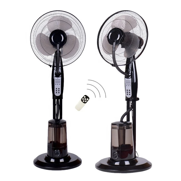 16 inch 75W indoor pedestal air cooling spray water mist fan