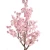 Import 1.6m artificial cherry tree plastic flower tree for store mall decor from China