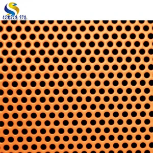 1mm thickness round hole galvanized perforated metal mesh sheet