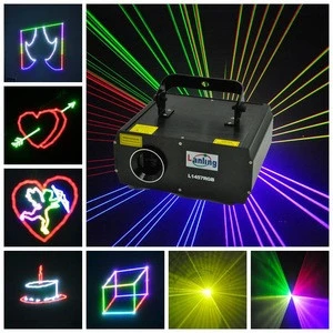 1W RGB programmable disco animation stage laser light for indoor night club