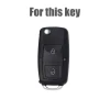 2 Button silicone Remote Key Fob Case For VW Golf Passat Polo Jetta Touran Sharan car key cover