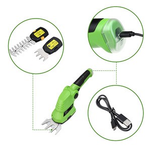 2 IN 1 Pro 7.2V Built in Lithium Ion Battery Hand held Cordless grass trimmer