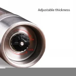 2 in 1 Stainless Steel Salt Spice Shaker Manual Salt Pepper Mill Grinder