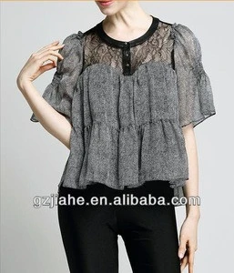 2014 summer lace blouse,Lady Shirt,ladies shirts blouses work JHLB02BH